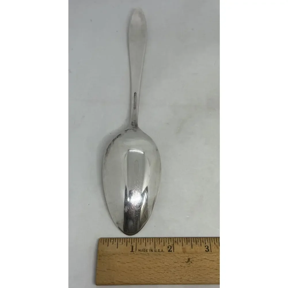 Oneida Patrician Silverplate (ON178) Serving Spoons Monogram “R” Set Of Six